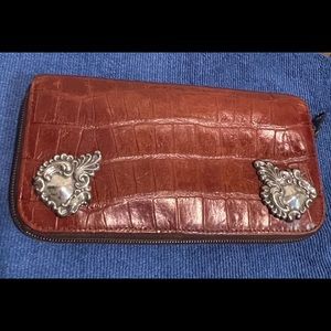 Vintage Brighton Zip Around Wallet